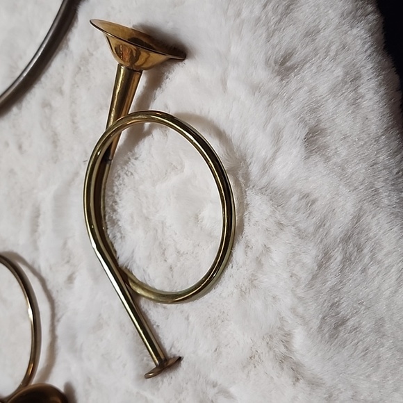 VINTAGE BRASS FRENCH HORN  BUNDLE - Picture 3 of 13